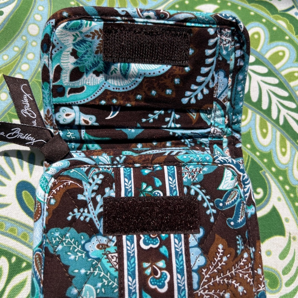 Vera Bradley- Java Blue Pattern Brown And Blue Wo… - image 3